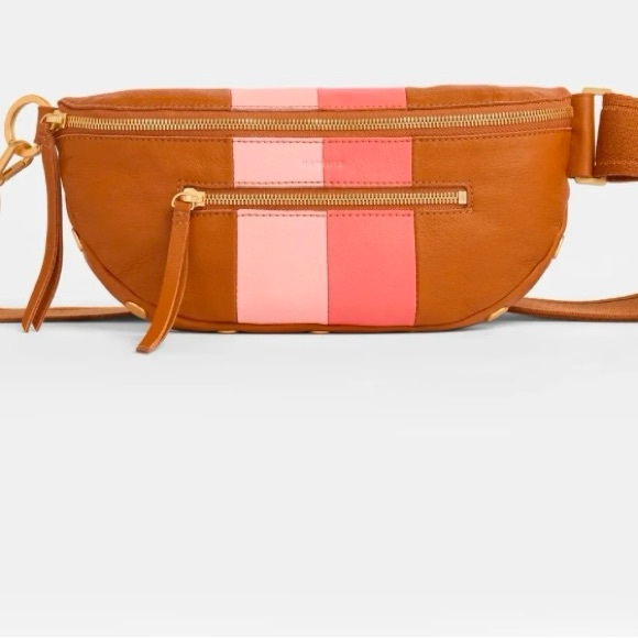 Borsa A Tracolla Hammitt Charles In Pelle Rosa - Nuova Con Etichette Valore $295